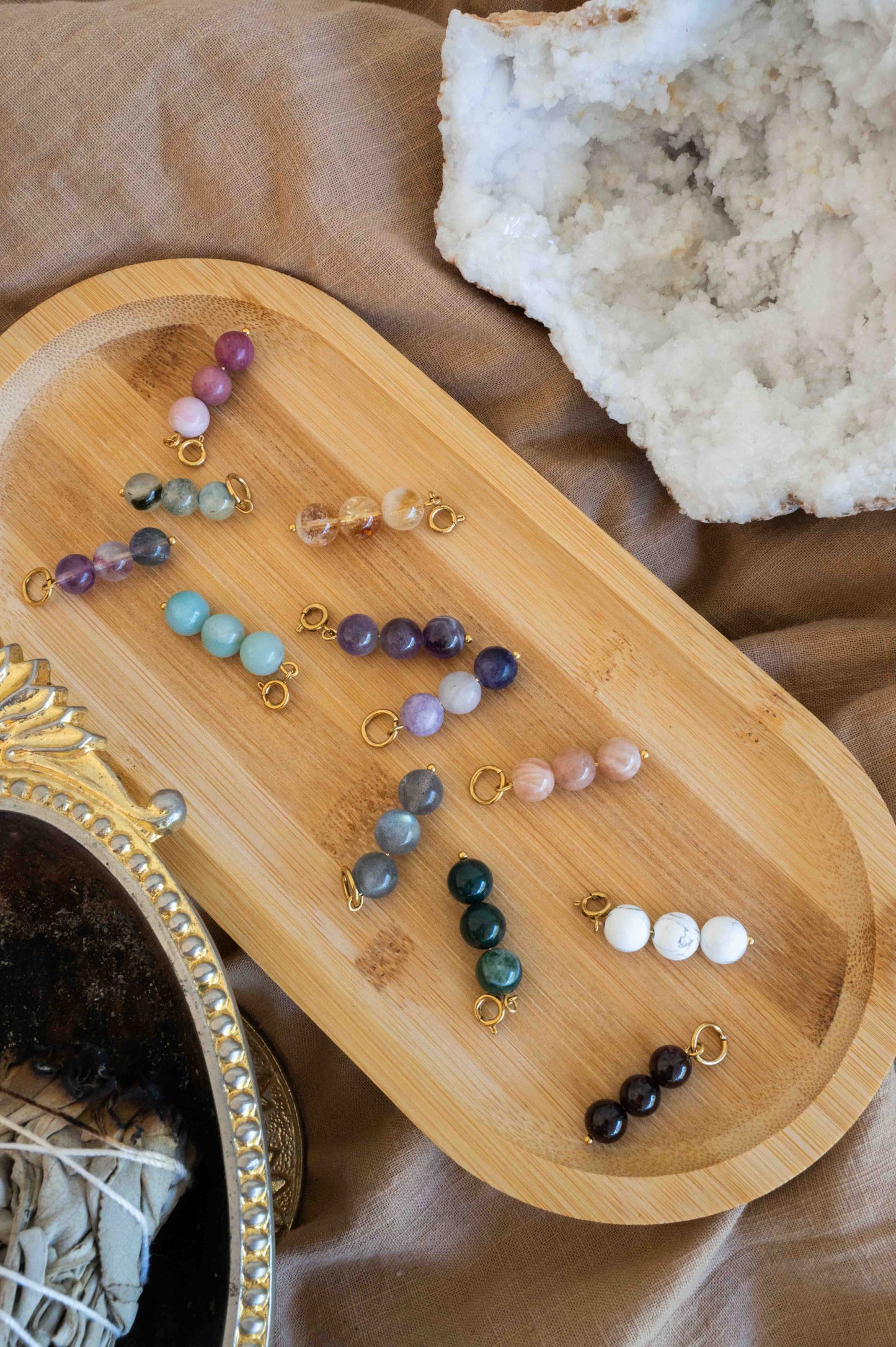 Fragment "Équilibre" – Trio de pierres naturelles alignées