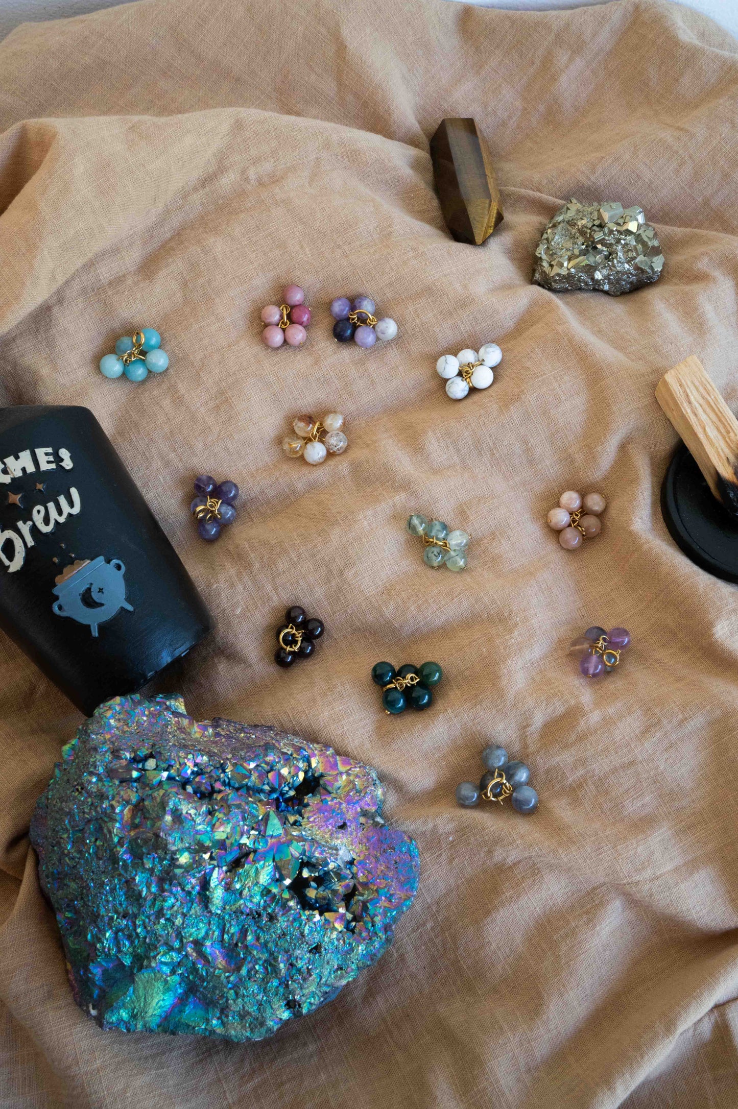 Fragment "Vibration" – Amas de 5 pierres naturelles