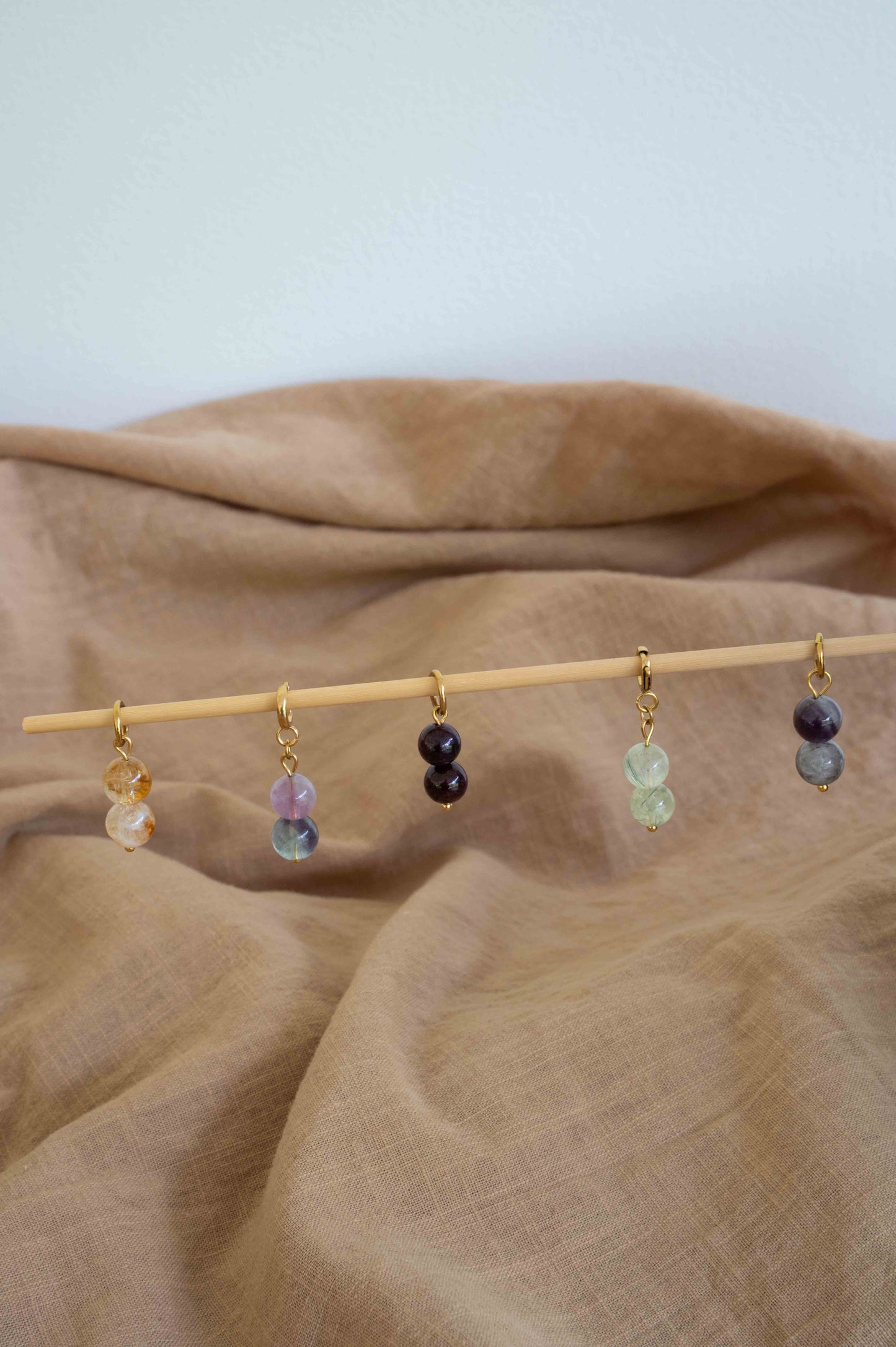 Fragment "Lien" – Duo de pierres naturelles alignées