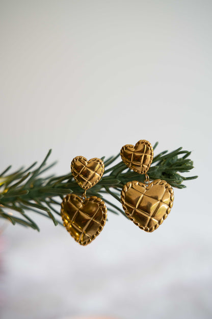 Boucles d'oreilles Coeur Fondant