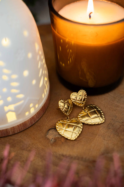 Boucles d'oreilles Coeur Fondant