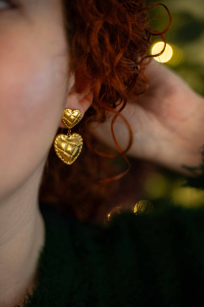 Boucles d'oreilles Coeur Fondant