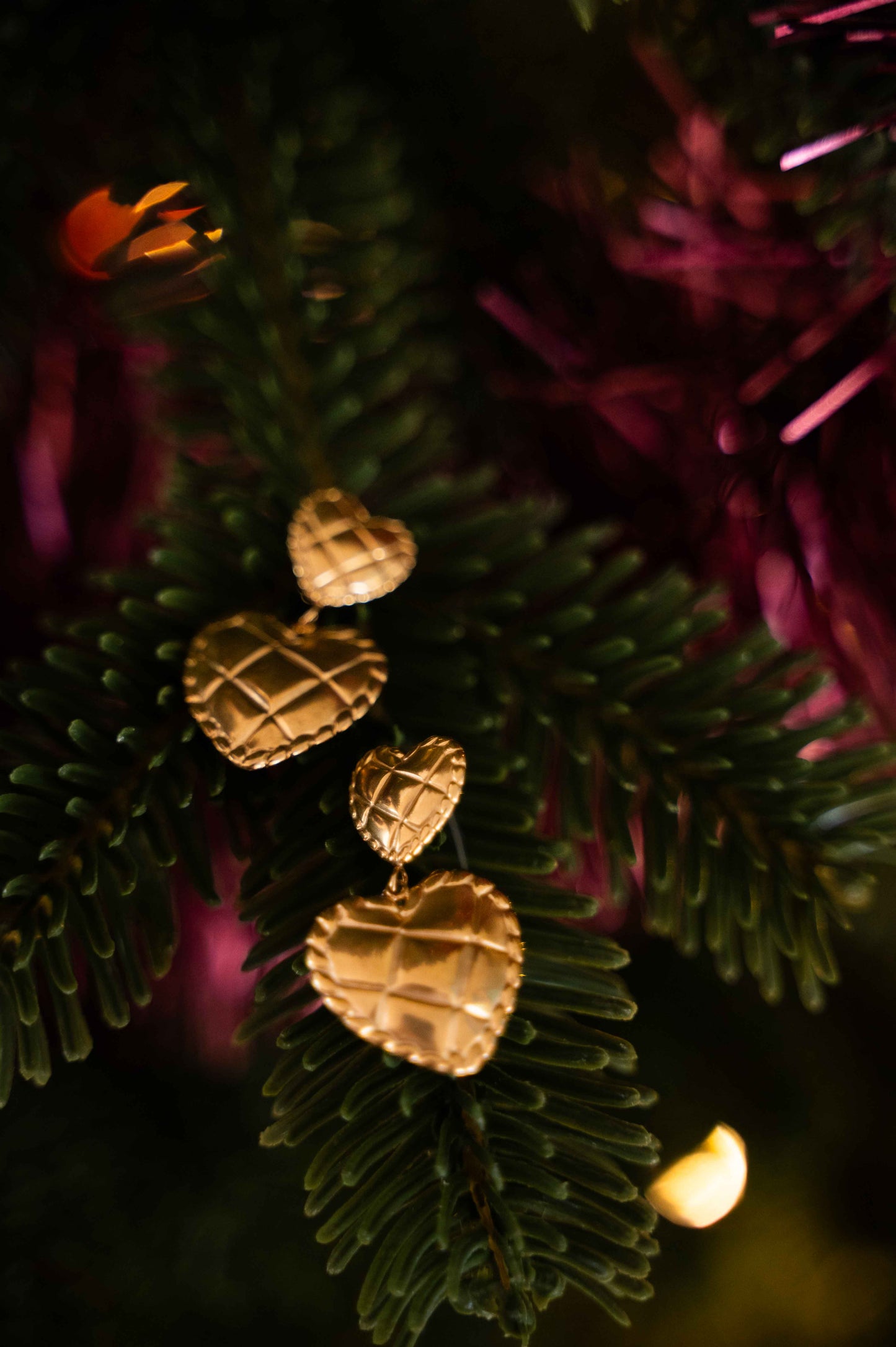 Boucles d'oreilles Coeur Fondant