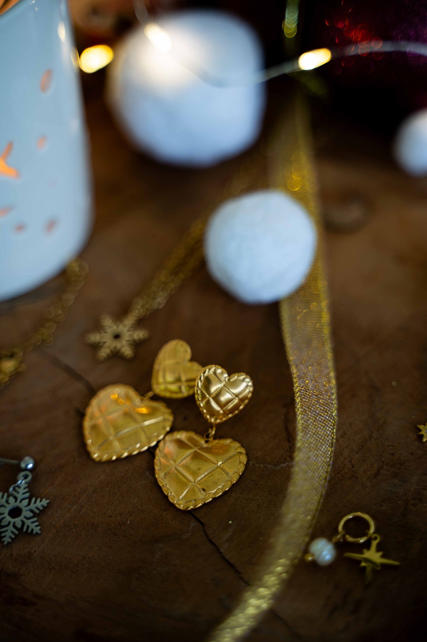 Boucles d'oreilles Coeur Fondant