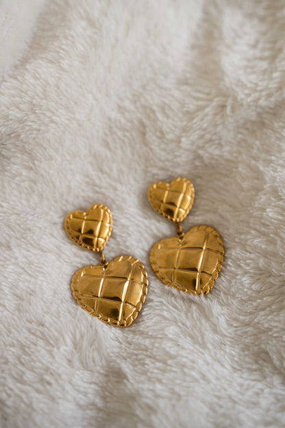 Boucles d'oreilles Coeur Fondant